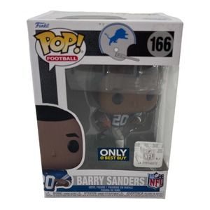 Barry Sanders Funko Pop #166 Detroit Lions Toy Figure New in Box NFL Best Buy